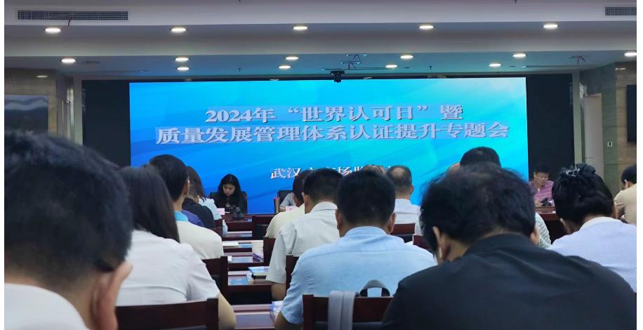 HXQC在武漢市2024年質(zhì)量發(fā)展管理體系認證提升專(zhuān)題會(huì )議上介紹經(jīng)驗